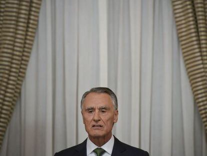 El presidente Cavaco Silva se dirige a la naci&oacute;n.