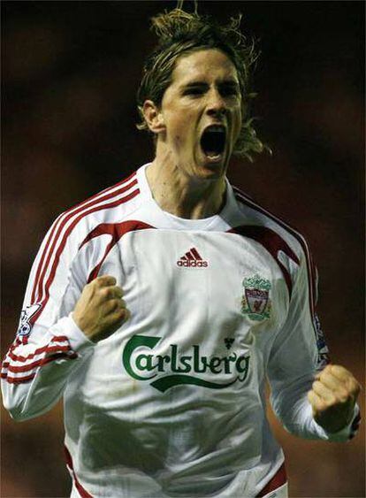Torres celebra su tanto ante el Middlesbrough