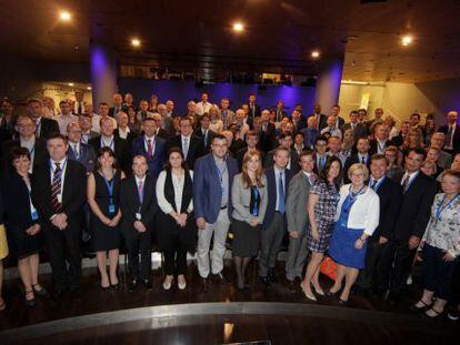 Foto de familia de los participantes en el 18 Congreso Anual de Registros Mercantiles Europeos