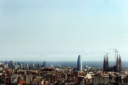 Imatge de l&#039;skyline de Barcelona.