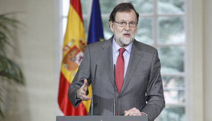 Mariano Rajoy, en su recepci&oacute;n a los medallistas de los Juegos de invierno