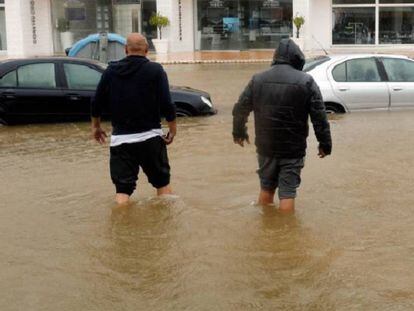 Inundación en la localidad de Xàbia (Alicante). En vídeo: efecto del temporal en la Comunidad Valenciana.