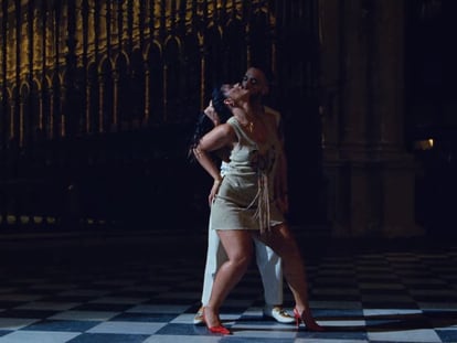 Imagen del videoclip 'Ateo' de C. Tangana y Nathy Peluso.
