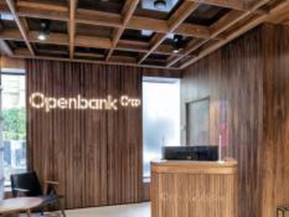 Interior de una oficina de Openbank.