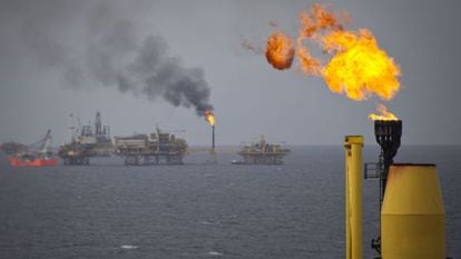Instalaciones de Pemex en el Golfo de México.