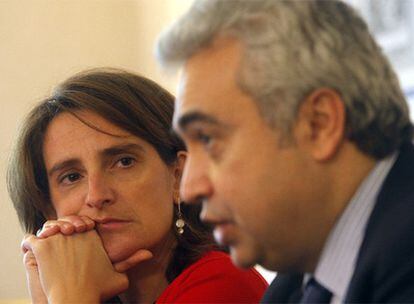 Teresa Ribera y Fatih Birol, ayer en Madrid.