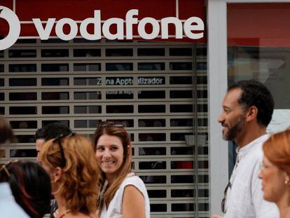 Tienda de Vodafone en la localidad malagueña de Ronda.