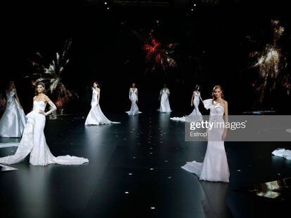 Desfile de Pronovias en Barcelona el pasado mes de abril