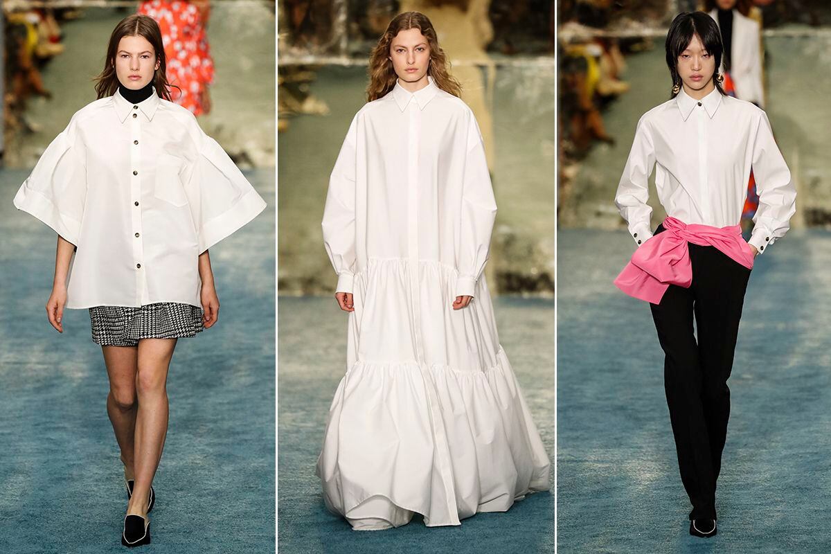 Tres interpretaciones de la clásica camisa blanca de Carolina Herrera.