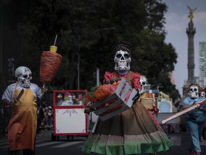 El desfile de día de muertos en Ciudad México, en imágenes