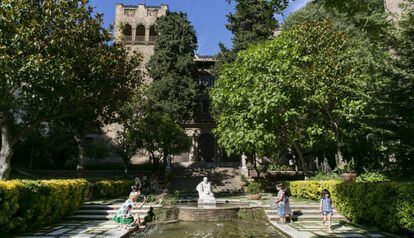 Els jardins de la finca que pertanyia a Muñoz Ramonet.