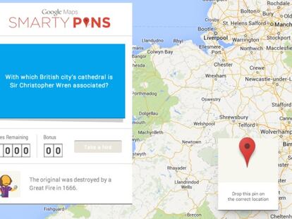 Smarty Pins, un trivial en el que el tablero es Google Maps