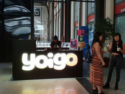 Una tienda de Yoigo en Madrid. 