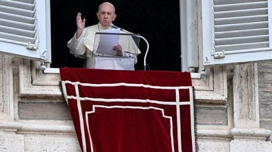 El papa Francisco, durante el Angelus de este domingo en el Vaticano.