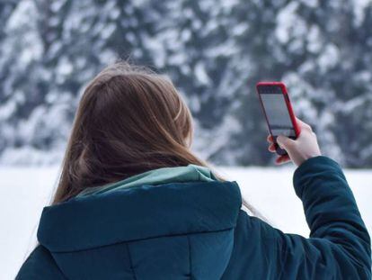 Disfruta de la nieve con tu smartphone.