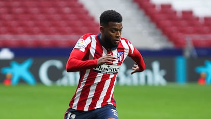 Lemar, con el Atlético.
