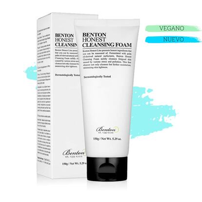 Desde Cosmética Koreana aseguran que quien prueba este limpiador Honest Cleansing Foam de Benton no vuelve a utilizar otro. Tiene una textura suave, tipo crema, que al entrar en contacto con el agua forma una agradable espuma. Está formulado con centella asiática, lo que lo hace apto para todo tipo de pieles, incluso para las más sensibles, pues calma a la vez que limpia en profundidad. Deja el rostro fresco e hidratado, sin sensación de tirantez. A la venta en cosmeticakoreana.com. Precio: 14 euros.