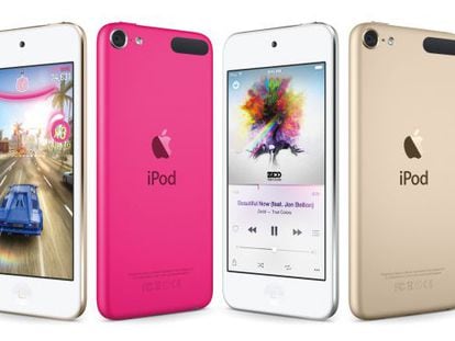 La nueva gama de iPod Touch recién presentada.