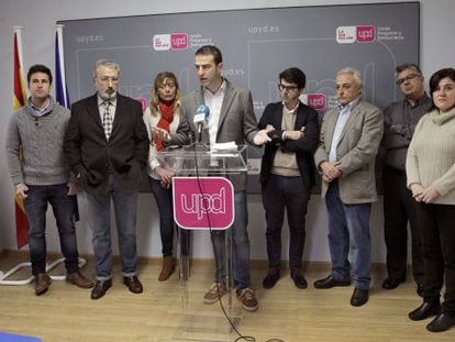 Gorka Maneiro, en el acto de presentaci&oacute;n de candidatos locales y forales en Euskadi.
