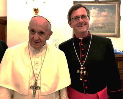 El papa Francisco junto a Jorge García Cuerva