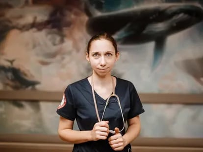 Oksana Leontieva, víctima de un misil ruso, en una imagen tomada de su cuenta en Facebook.