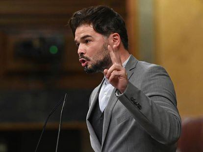 El portaveu d'ERC al Congrés, Gabriel Rufián.