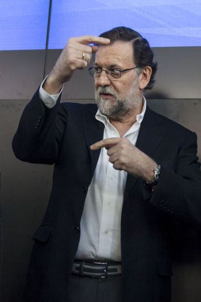 Mariano Rajoy, el pasado 13 de marzo en Pontevedra.