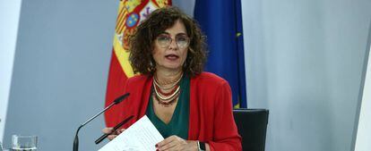 La ministra Portavoz y de Hacienda, María Jesús Montero.
 