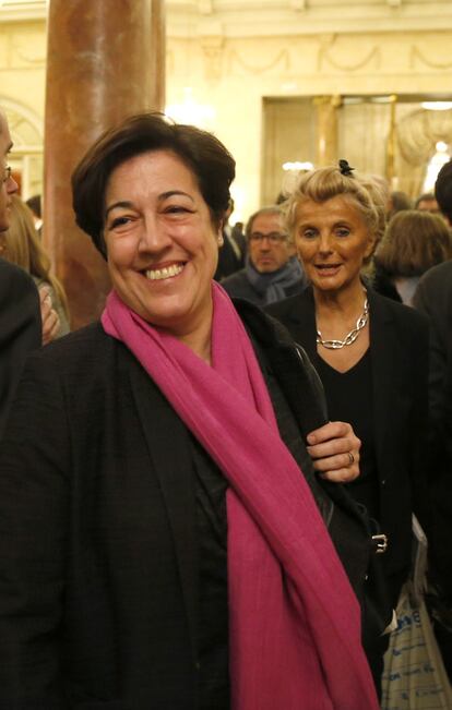 Elena Pisonero, presidenta de Hispasat, e Isabel Tocino, presidenta del Banco Pastor.