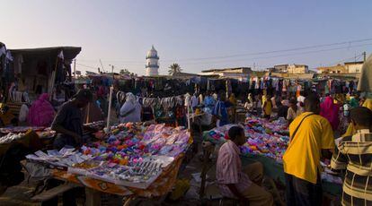Mercado en Ciudad de Yibuti, capital del país africano.
