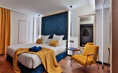 Habitación del hotel Design Plus Bex, en Las Palmas de Gran Canaria.