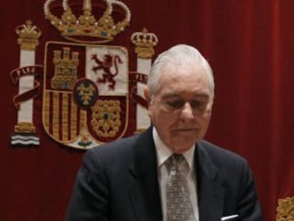 Carlos Dívar, el pasado día 31 de mayo.