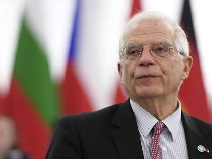 Josep Borrell, el pasado día 14 en Estrasburgo.