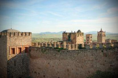 Vistas desde el castillo de Trujillo (Extremadura).