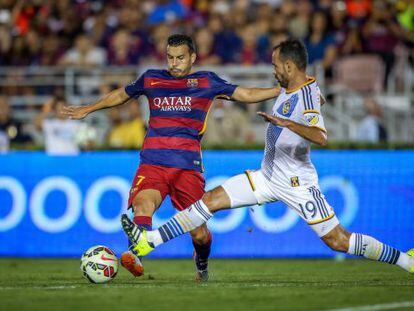 Pedro, durante el partido ante LA Galaxy.