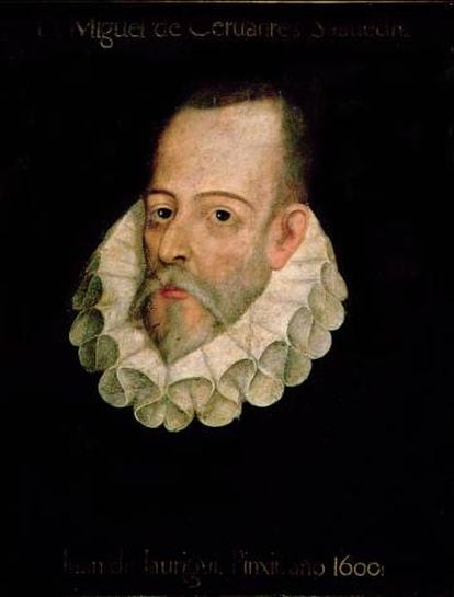Retrato atribuido a Juan de Jáuregui, de Cervantes.