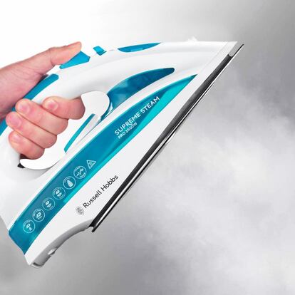 Artículo de EL PAÍS Escaparate que describe las ventajas de uso de la plancha Russell Hobbs Steam Glide Professional.