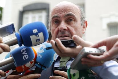 El ministro de Economía en funciones, Luis de Guindos