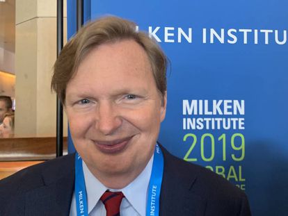 Jim Messina, el pasado martes en la Conferencia Global del Instituto Milken en Los Ángeles.