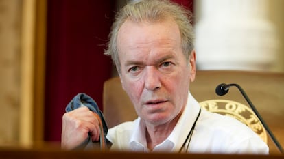 El escritor Martin Amis, durante un festival en 2014.