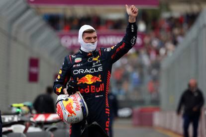 El piloto Max Verstappen después de clasificarse en Melbourne, este sábado.
