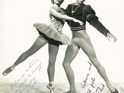 Natalia Clare y Oleg Tupine, en los años cuarenta.