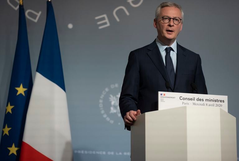 El ministro francés de Economía, Bruno Le Maire, el miércoles durante una comparencia en París.