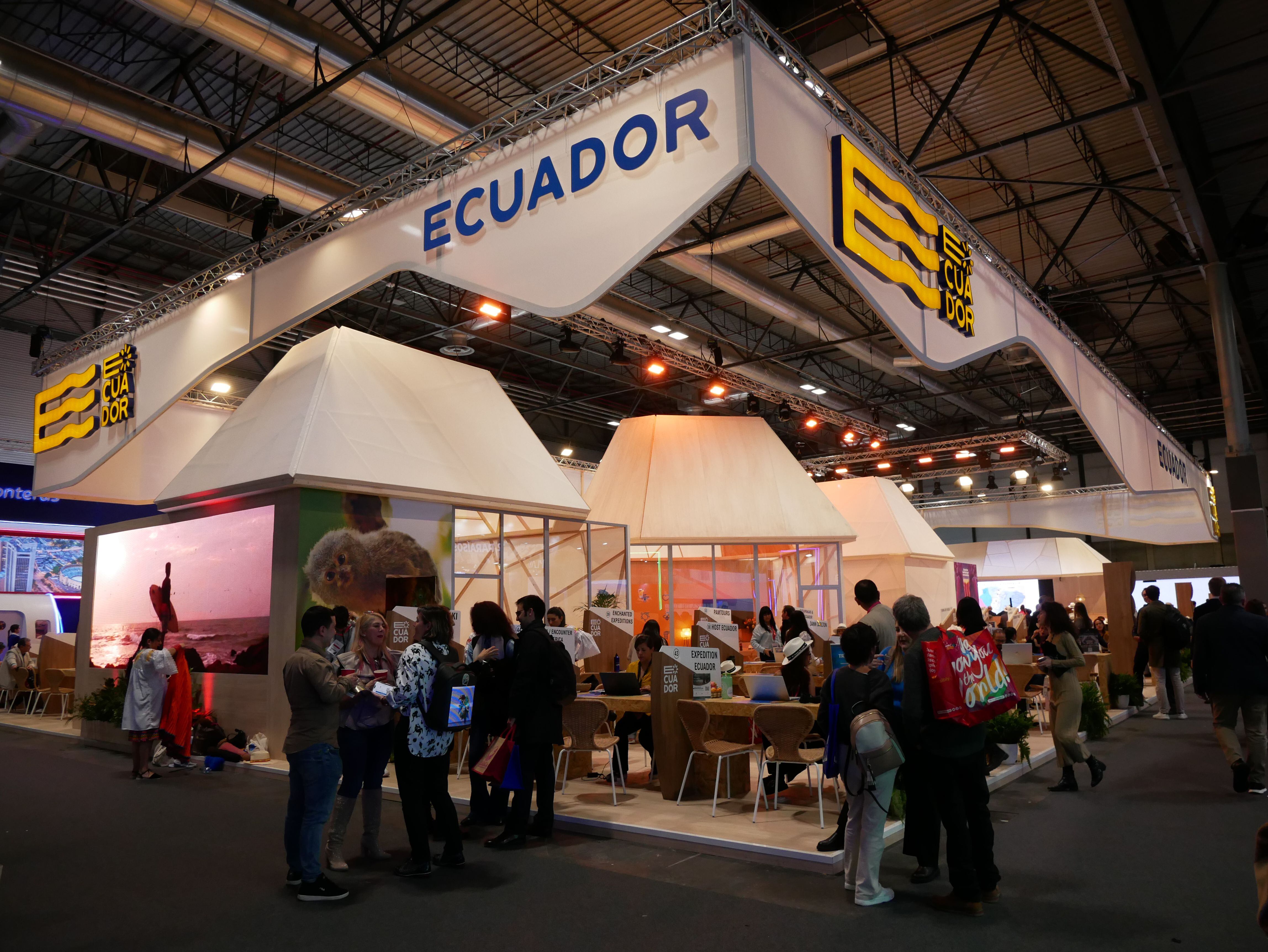 Estand de Ecuador, país socio de Fitur 2024.