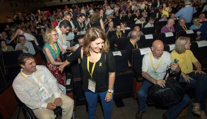 Marta Pascal en l'Assemblea Nacional del partit.