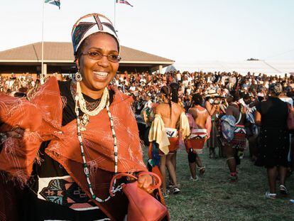 Mantfombi Dlamini Zulu, en un festival cerca de Durban en 2013.