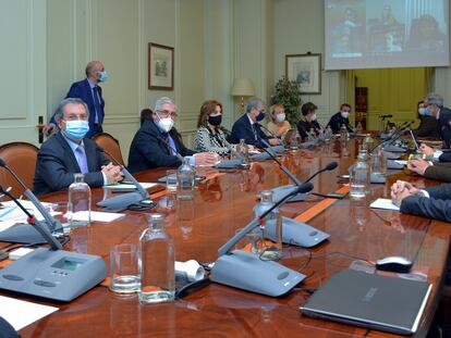 Reunión en Pleno del Consejo General del Poder Judicial, el pasado 28 de octubre.