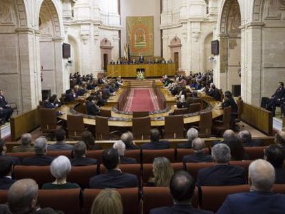 Vista general del Parlamento andaluz.
