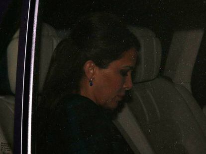 La princesa Haya bint Al Hussein, a su salida de los juzgados de Londres, el 30 de octubre de 2019.