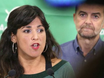 Teresa Rodríguez y Antonio Maíllo. En vídeo, declaraciones de Teresa Rodríguez.